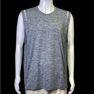 ID Ideology Gray Athletic Gym Tank Top Breathable Shirt Men's Size XL Sports